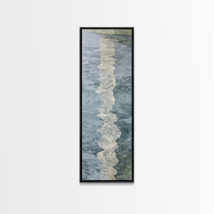 Abstract Water Ripples Canvas Print, Spa Art, Neutral Decor, Spa Decor, Fine Art, Serenity, Home Decor, Wall Decor, SPA-1x3-18