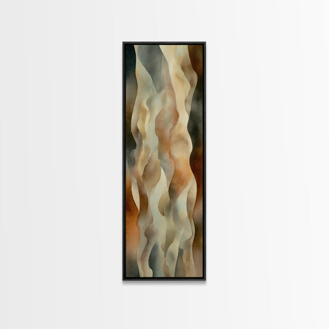 Minimal Face with Closed Eyes and Flowers Framed Canvas Print, Spa Art, Minimalist Art, Spa Decor, Fine Art, Serenity, SPA-1x3-31