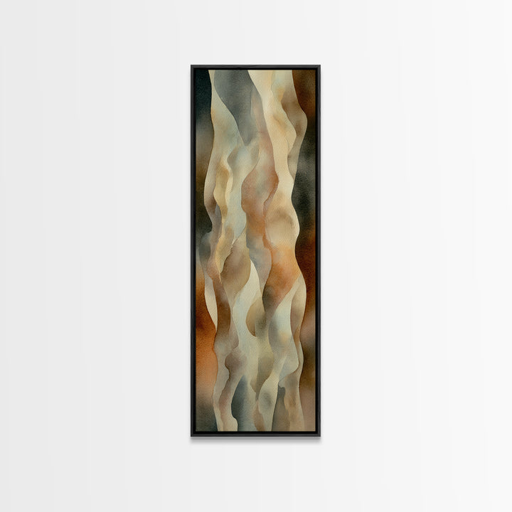 Minimal Face with Closed Eyes and Flowers Framed Canvas Print, Spa Art, Minimalist Art, Spa Decor, Fine Art, Serenity, SPA-1x3-31