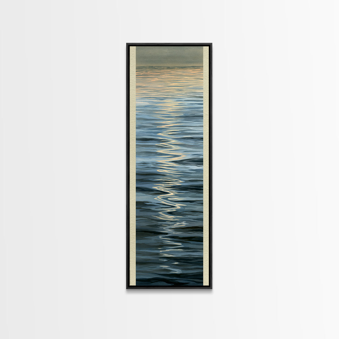 Abstract Water Ripples Canvas Print, Spa Art, Neutral Decor, Spa Decor, Fine Art, Serenity, Home Decor, Wall Decor, SPA-1x3-42