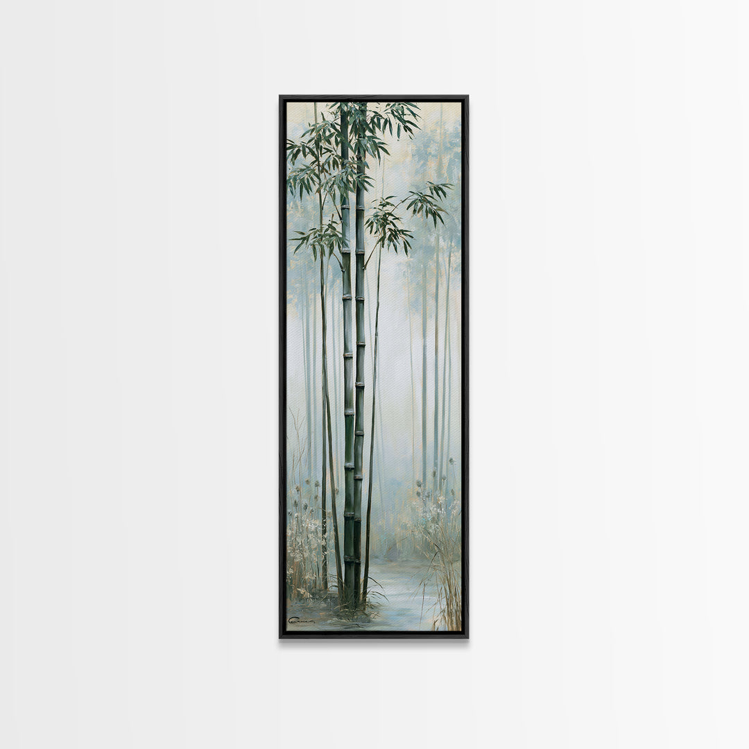 Misty Bamboo Forest Canvas Print, Spa Art, Printable Art, Spa Decor, Fine Art, Serenity, Fine Art Photography, Animal Art, SPA-1x3-65
