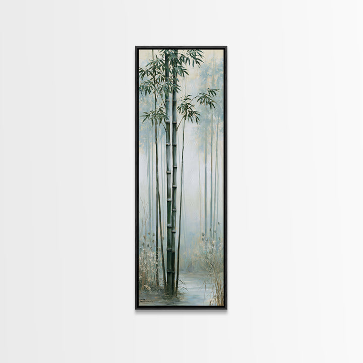 Misty Bamboo Forest Canvas Print, Spa Art, Printable Art, Spa Decor, Fine Art, Serenity, Fine Art Photography, Animal Art, SPA-1x3-65