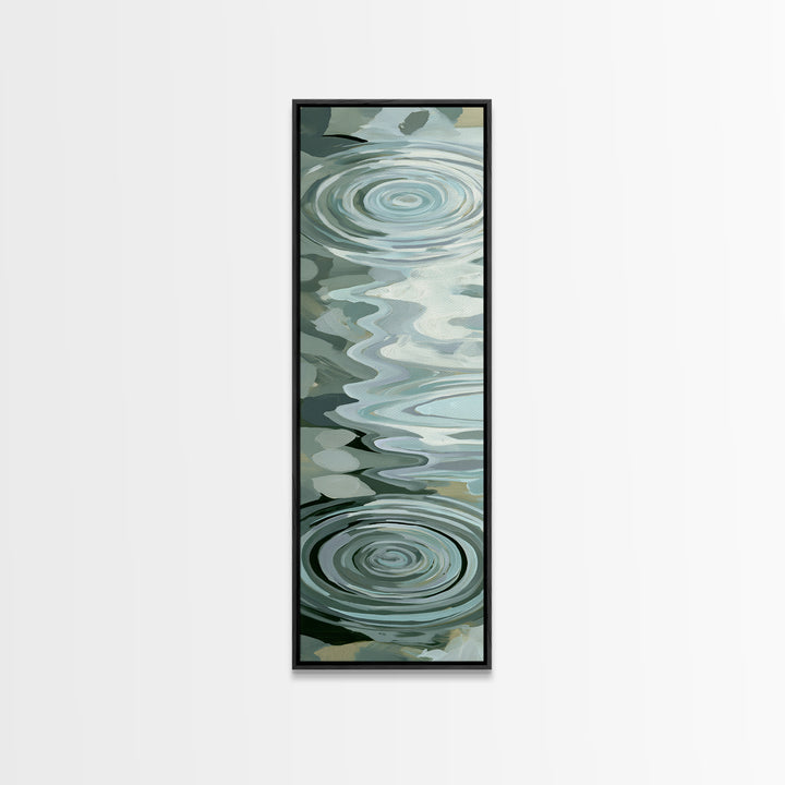 Abstract Water Ripples Canvas Print, Spa Art, Wall Art, Spa Decor, Abstract Art, Serenity, Dog Wall Art, Abstract Print, SPA-1x3-90
