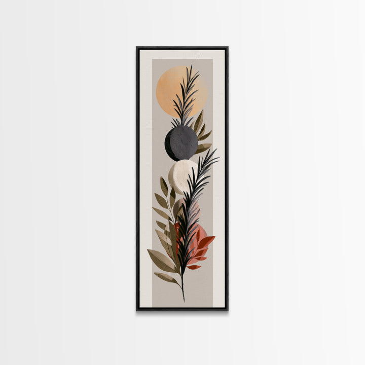 Botanical Herbal Arrangement Canvas Print, Spa Art, Room Decor, Spa Decor, Fine Art, Serenity, Nature Prints, Travel Poster, SPA-1x3-98