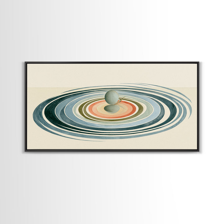 Abstract Water Ripples Canvas Print, Spa Art, Textured Painting, Spa Decor, Fine Art, Serenity, Travel Poster, Contemporary Art, SPA-2x1-26