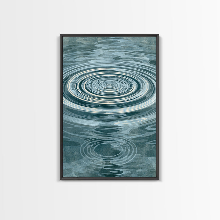 Abstract Water Ripples Canvas Print, Spa Art, Wall Art, Spa Decor, Abstract Art, Serenity, Dog Wall Art, Abstract Print, SPA-2x3-14