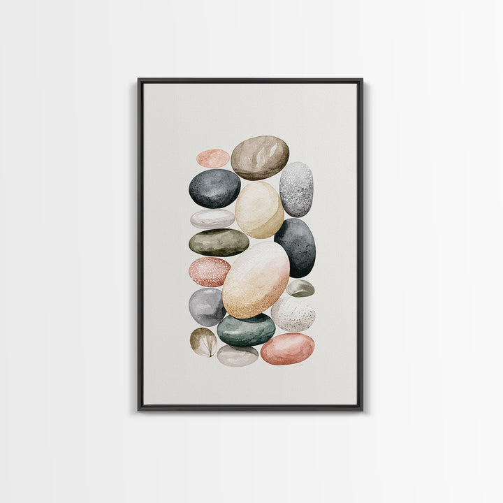Pebble Texture Abstract Canvas Print, Spa Art, Wall Art Print, Spa Decor, Abstract Art, Serenity, Animal Art, Modern Home Decor, SPA-2x3-23