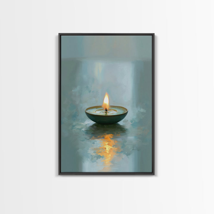Warm Candle Flame Canvas Print, Spa Art, Fine Art Photography, Spa Decor, Fine Art, Serenity, Wildlife Wall Art, Gallery Decor, SPA-2x3-65