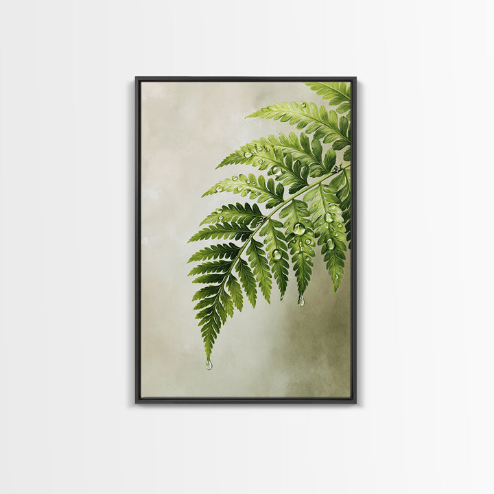 Fern Leaf Closeup Canvas Print, Spa Art, Feminine Wall Art, Spa Decor, Serenity, Hair Salon Wall Art, Wildlife Wall Art, SPA-2x3-67