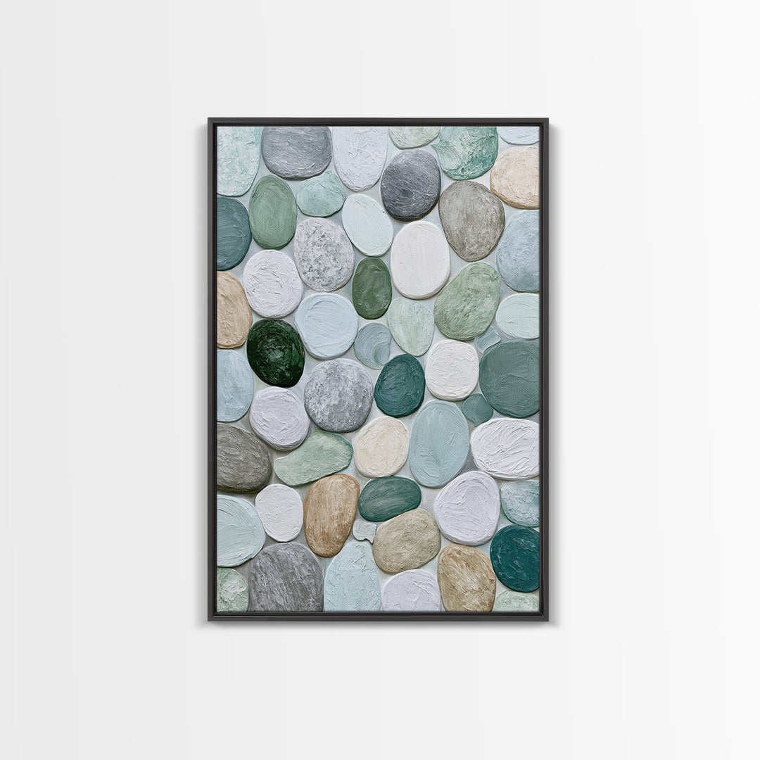Pebble Texture Abstract Canvas Print, Spa Art, Fine Art Photography, Spa Decor, Fine Art, Serenity, Wildlife Wall Art, SPA-2x3-71