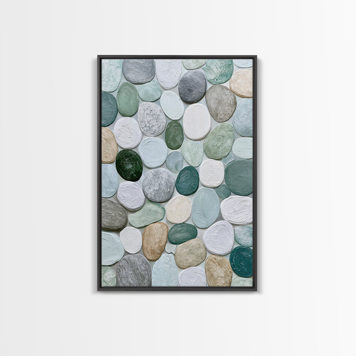 Pebble Texture Abstract Canvas Print, Spa Art, Fine Art Photography, Spa Decor, Fine Art, Serenity, Wildlife Wall Art, SPA-2x3-71