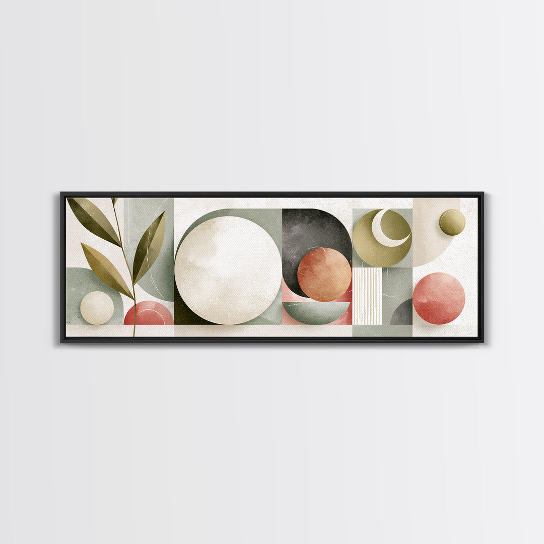 Sage and Ivory Geometric Calm Composition Canvas Print, Spa Art, Fine Art Photography, Spa Decor, Fine Art, Serenity, SPA-3x1-13