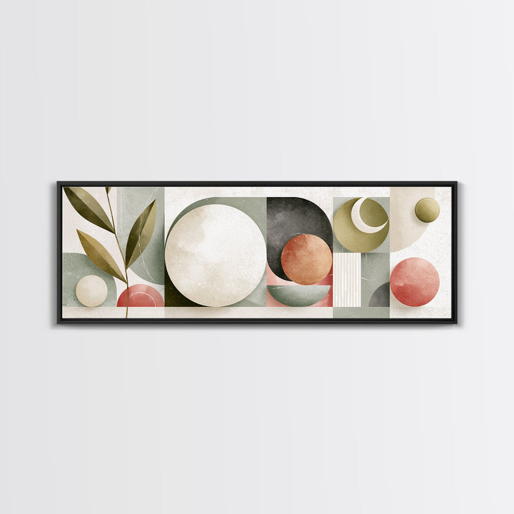Sage and Ivory Geometric Calm Composition Canvas Print, Spa Art, Fine Art Photography, Spa Decor, Fine Art, Serenity, SPA-3x1-13