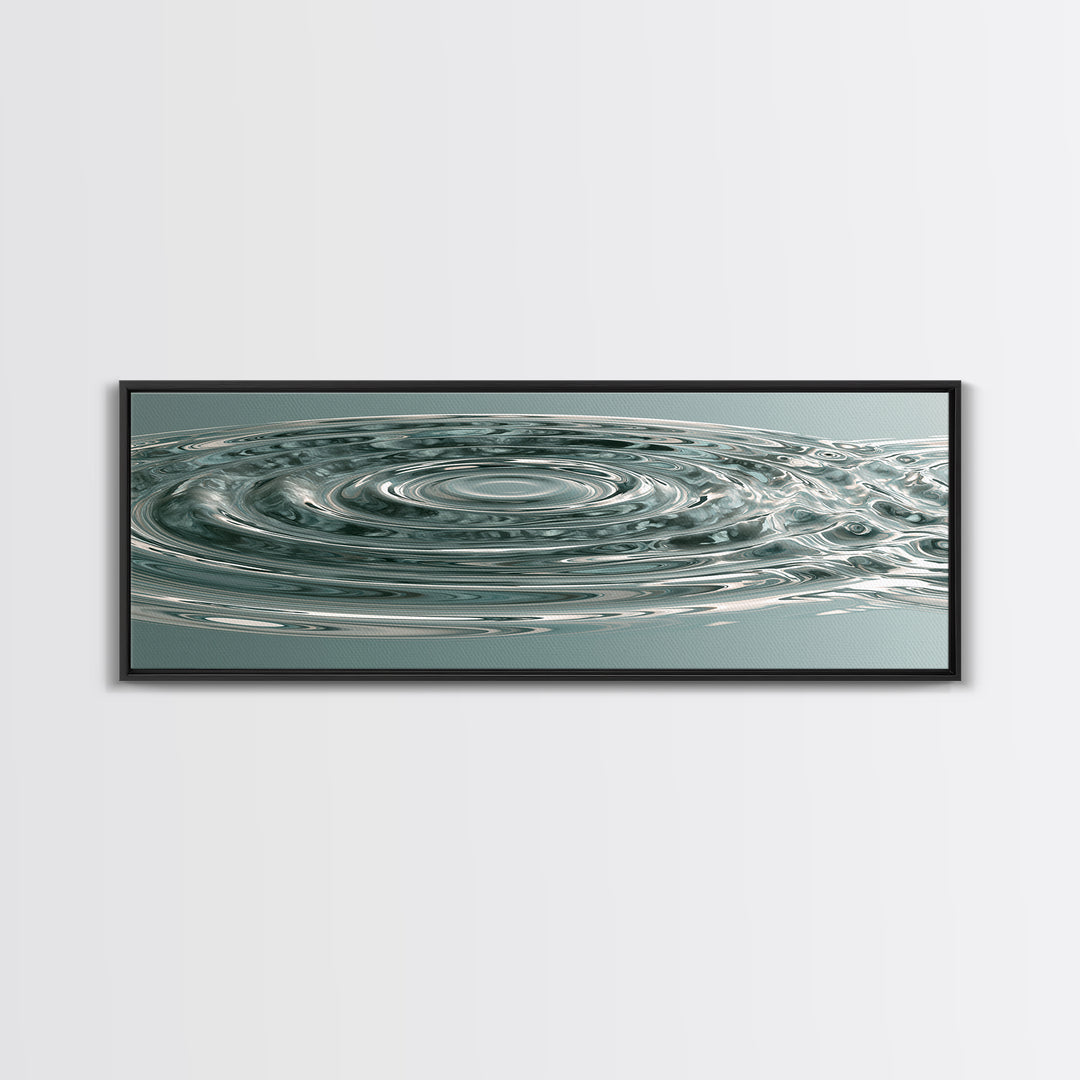 Abstract Water Ripples Canvas Print, Spa Art, Fashion Wall Art, Spa Decor, Abstract Art, Serenity, Modern Decor, Fine Art Print, SPA-3x1-46