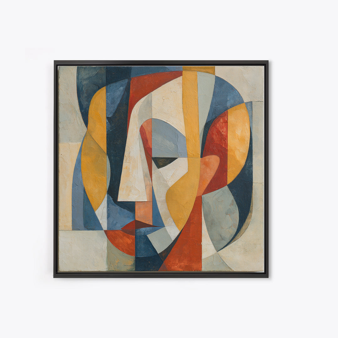 Abstract Aura Portrait Framed Canvas Print, Spiritual Art, Canvas Wall Art, Living Room Decor, Fine Art, Spirit, SPI-1x1-16