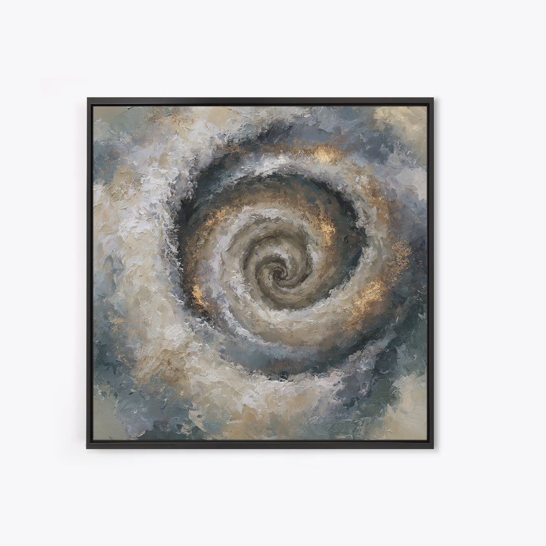 Spiral Galaxy as Soul Journey Metaphor Framed Canvas Print, Spiritual Art, Statement Artwork, Living Room Decor, Spirit, SPI-1x1-46