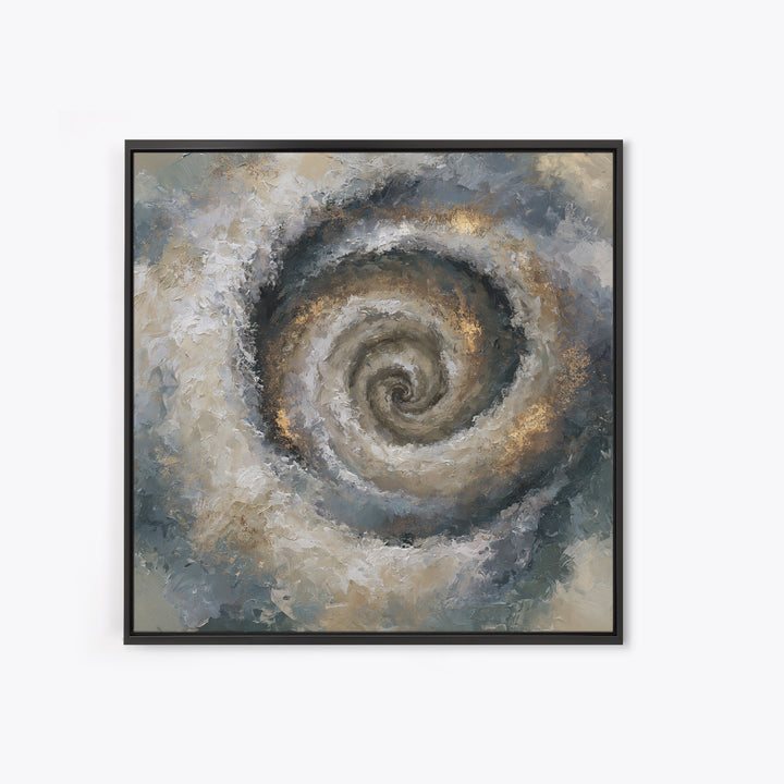 Spiral Galaxy as Soul Journey Metaphor Framed Canvas Print, Spiritual Art, Statement Artwork, Living Room Decor, Spirit, SPI-1x1-46