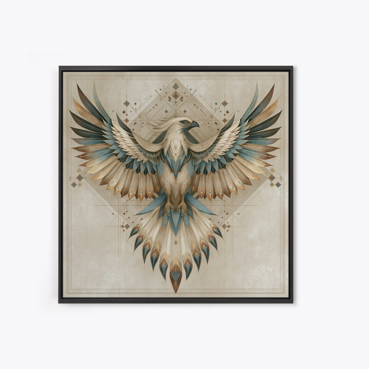 Phoenix Rising as Renewal Symbol Canvas Print, Spiritual Art, Statement Artwork, Living Room Decor, Fine Art, Spirit, SPI-1x1-59