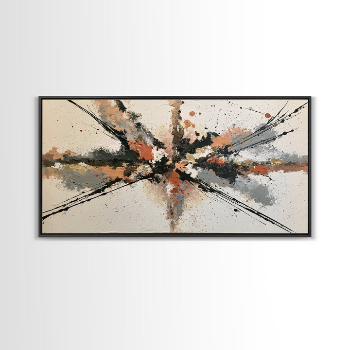 Abstract Aura Portrait Framed Canvas Print, Spiritual Art, Boho Wall Art, Living Room Decor, Fine Art, Spirit, Modern Decor, SPI-2x1-84