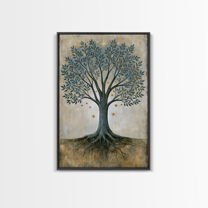 Tree of Life Canvas Print, Spiritual Art, Printable Wall Art, Living Room Decor, Fine Art, Spirit, African American Art, SPI-2x3-10