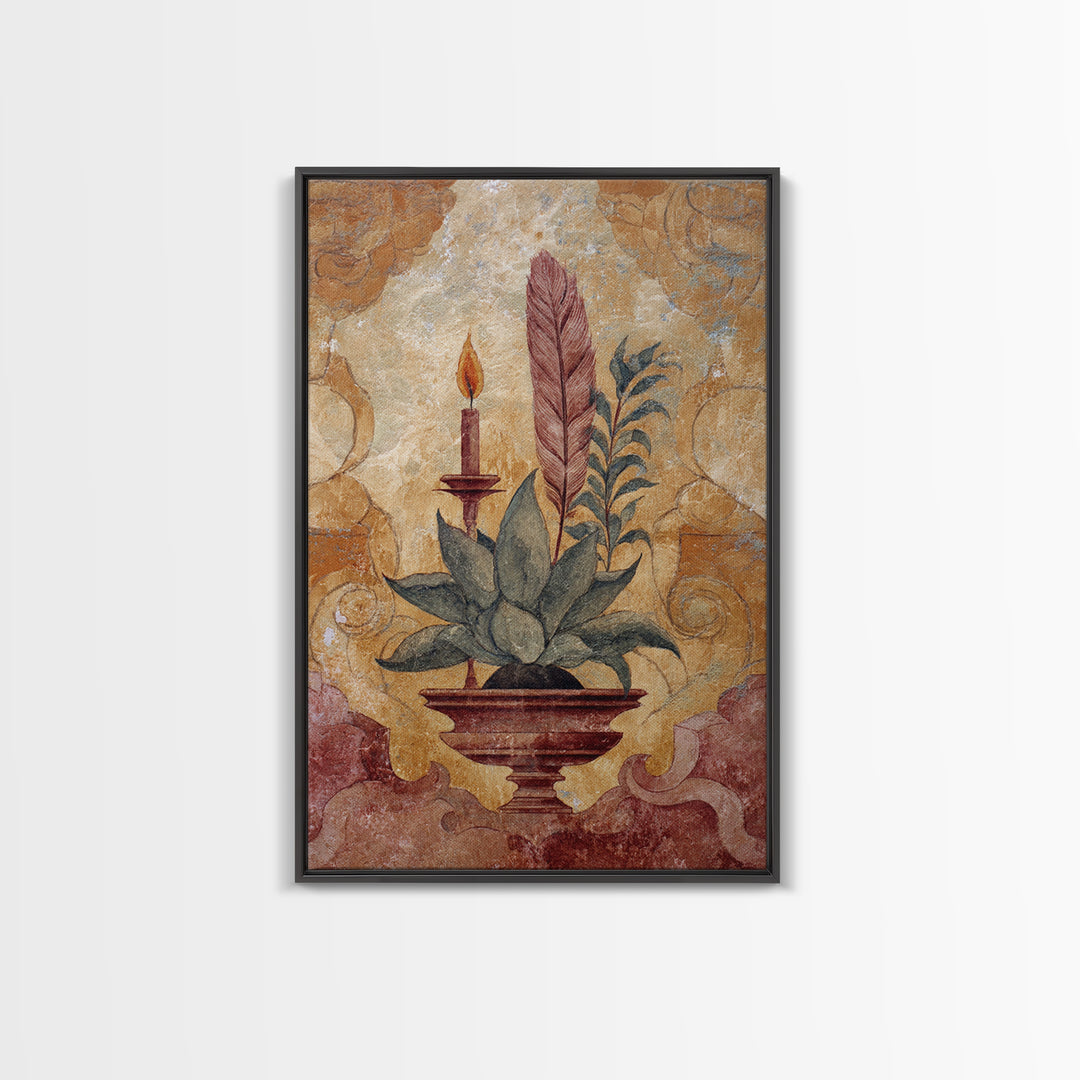 Tree of Life Framed Canvas Print, Spiritual Art, Black Art, Living Room Decor, Fine Art, Spirit, Christian Decor, Kids Room Art, SPI-2x3-34