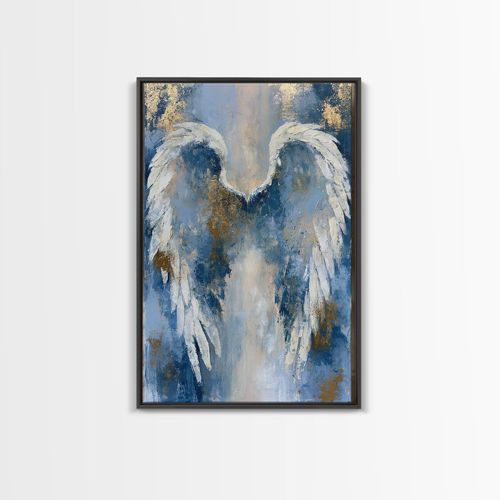 Angel Wings Emerging from Warm Light Canvas Print, Spiritual Art, Canvas Painting, Living Room Decor, Fine Art, Spirit, SPI-2x3-9
