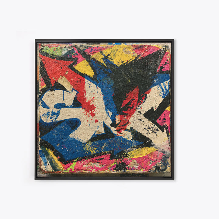 Wildstyle Arrows and Abstract Letter Forms Without Canvas Print, Street Art, Gallery Decor, Living Room Decor, Fine Art, Urban, STR-1x1-17