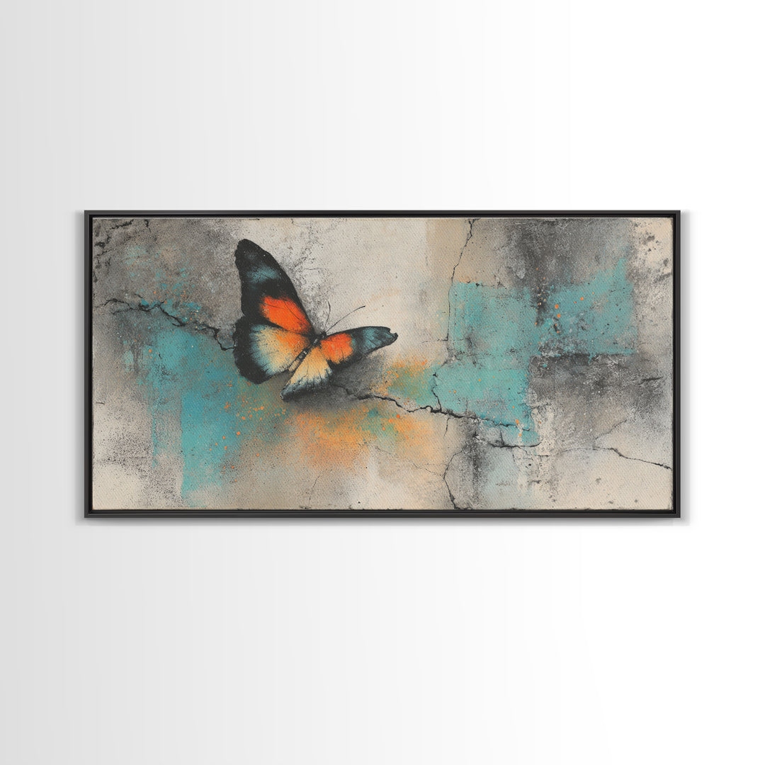 Wildstyle Arrows and Abstract Letter Forms Without Framed Canvas Print, Street Art, Painting, Living Room Decor, Urban, STR-2x1-37