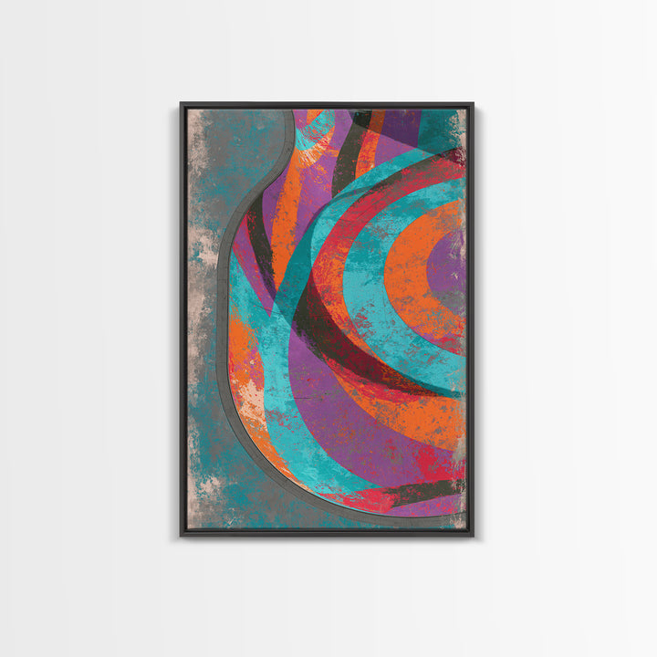 Skate Ramp Pattern Canvas Print, Street Art, Wall Decor, Living Room Decor, Fine Art, Urban, Modern Wall Art, Abstract Painting, STR-2x3-54