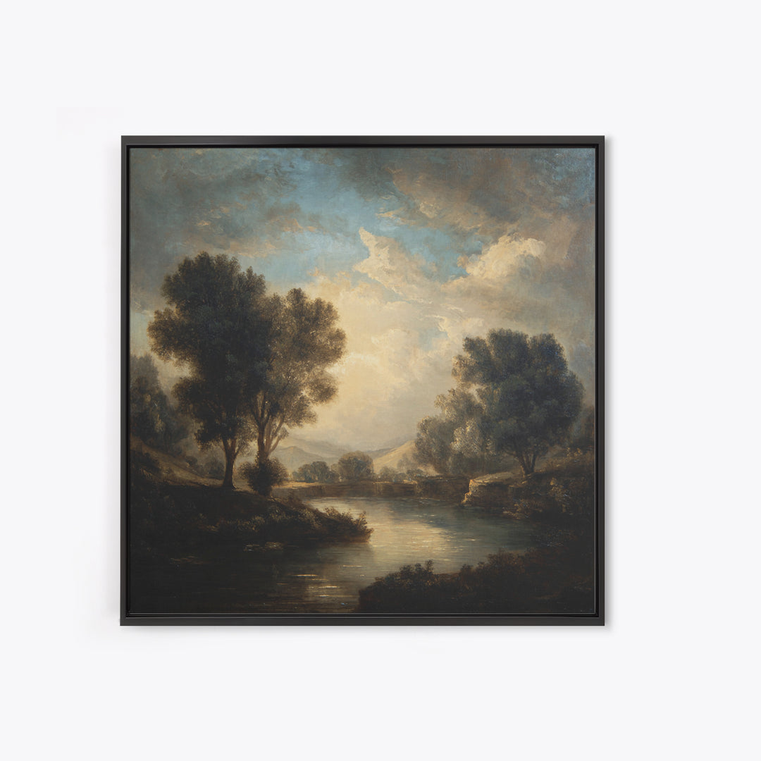 Classic Oil Painted Landscape Canvas Print, Traditional Art, Room Decor, Living Room Decor, Fine Art, Classic, Digital Art, TRA-1x1-49