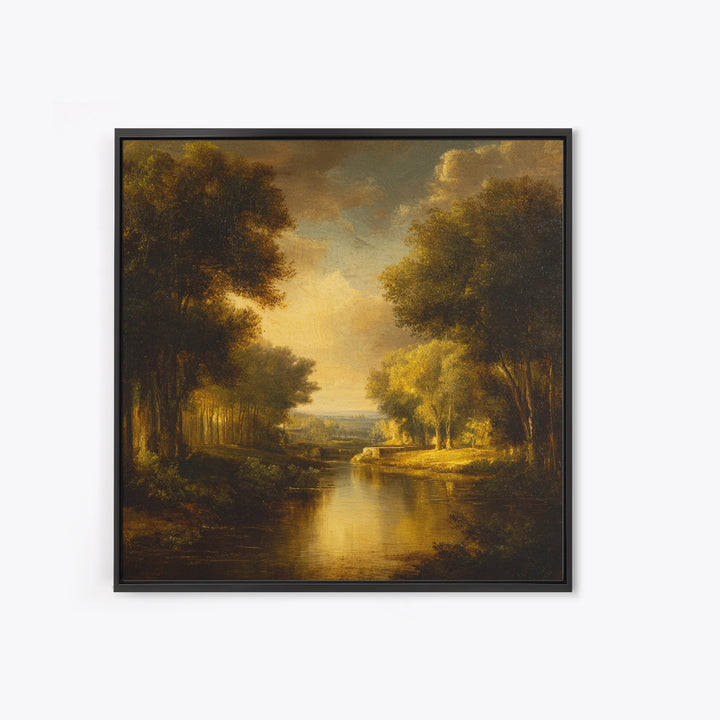 Classic Oil Painted Landscape Canvas Print, Traditional Art, Art Print, Living Room Decor, Fine Art, Classic, Custom Art, TRA-1x1-97