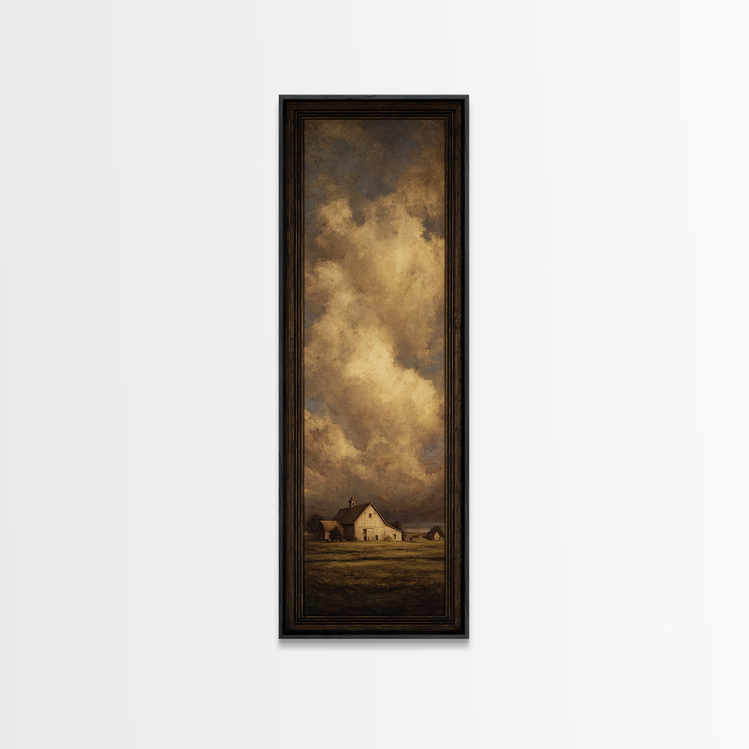 Barn and Farmland Canvas Print, Traditional Art, Living Room Decor, Fine Art, Classic, Dark Art, Pokemon Poster, Gallery Decor, TRA-1x3-11