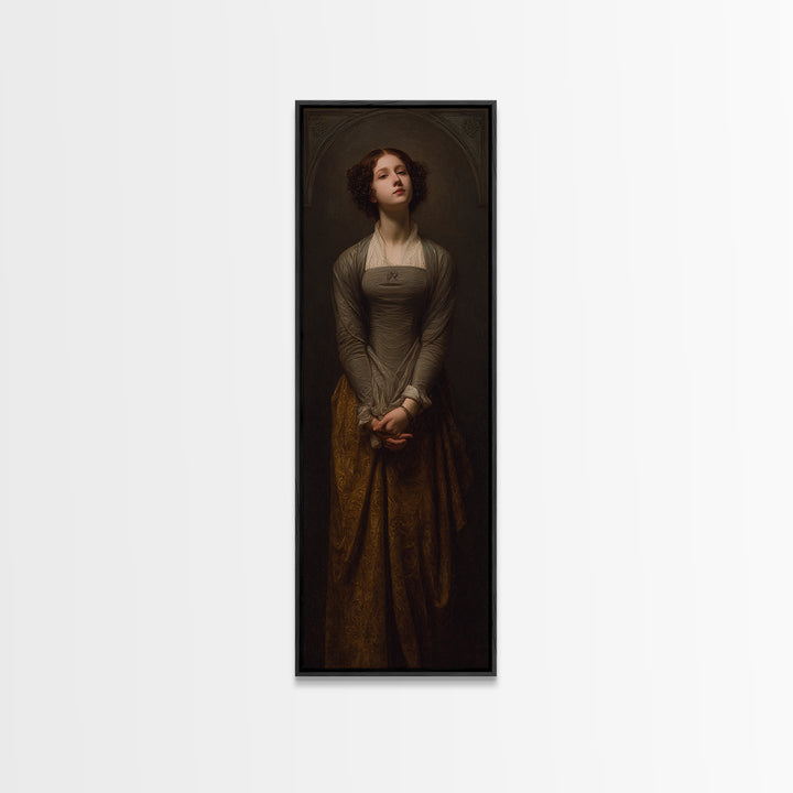 Classical Portrait with Dignified Lighting Canvas Print, Traditional Art, Canvas Print, Living Room Decor, Oil Painting, TRA-1x3-68
