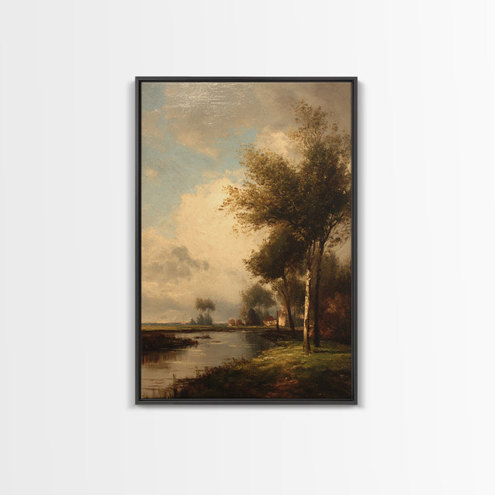 Classic Oil Painted Landscape Canvas Print, Traditional Art, Furry Art, Living Room Decor, Fine Art, Classic, Fine Art Print, TRA-2x3-81