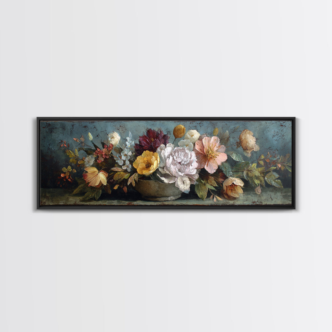 Barn and Farmland Framed Canvas Print, Traditional Art, Contemporary Art, Living Room Decor, Fine Art, Classic, Wall Hanging, TRA-3x1-63