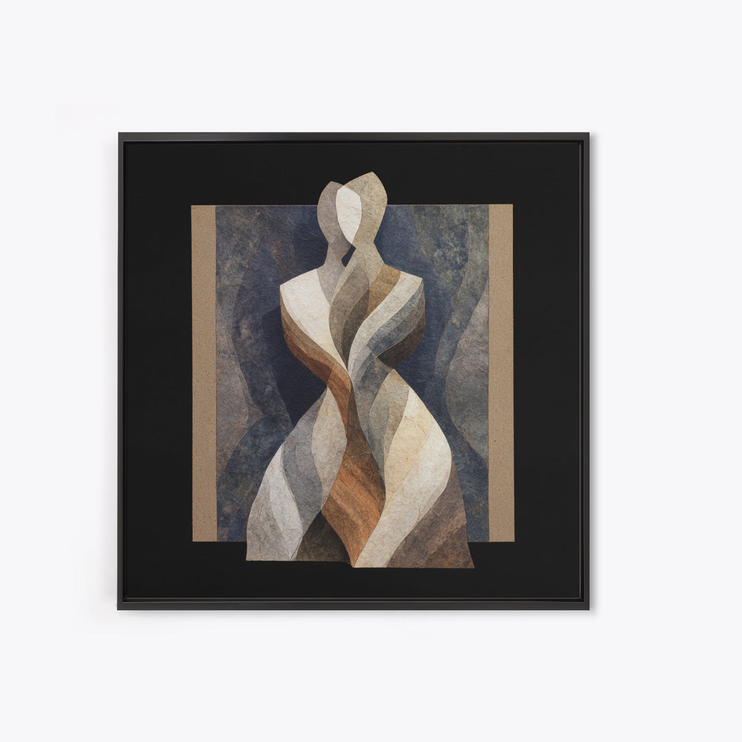 Carved Wood Figure Canvas Print, Tribal Art, Home Decor, Living Room Decor, Fine Art, Tribal, African Art, African Wall Art, TRI-1x1-45