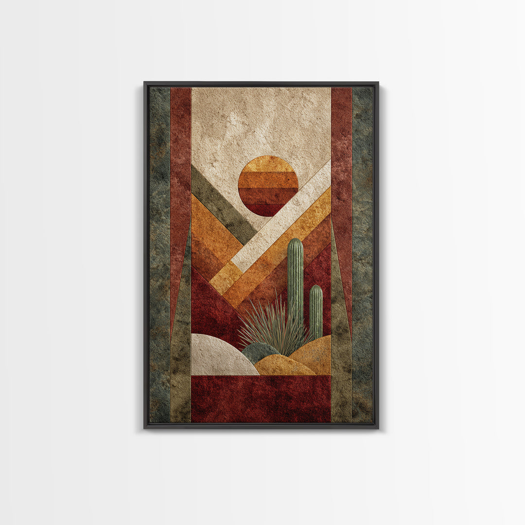 Desert Rhythm Pattern Canvas Print, Tribal Art, Unique Wall Art, Living Room Decor, Fine Art, Tribal, Abstract Print, TRI-2x3-54