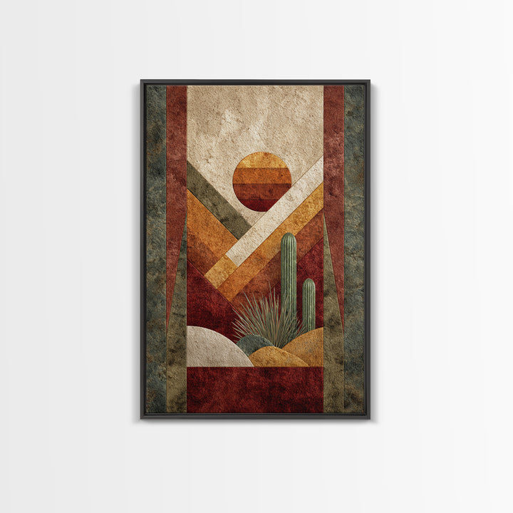 Desert Rhythm Pattern Canvas Print, Tribal Art, Unique Wall Art, Living Room Decor, Fine Art, Tribal, Abstract Print, TRI-2x3-54