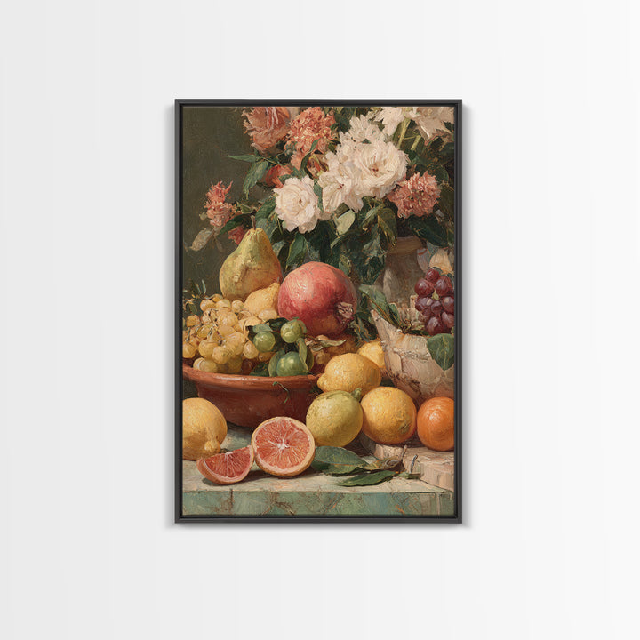 Tropical Fruit Market Arrangement Canvas Print, Tropical Art, Art Print, Living Room Decor, Fine Art, Tropic, Abstract Painting, TRO-2x3-23