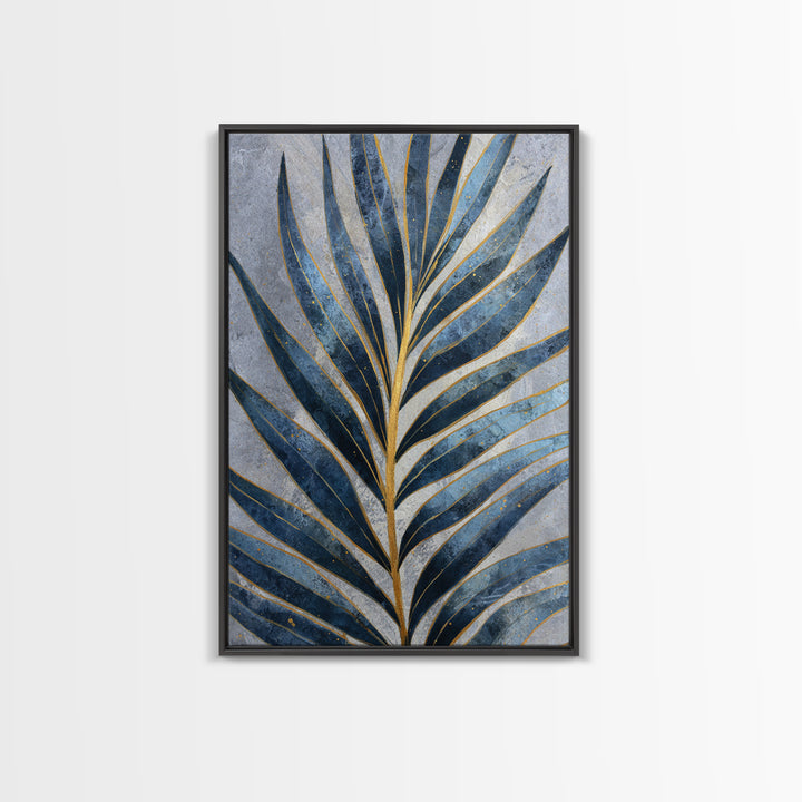 Rain Soaked Palm Leaf Closeup Canvas Print, Tropical Art, Printable Wall Art, Living Room Decor, Watercolor Art, Tropic, TRO-2x3-5
