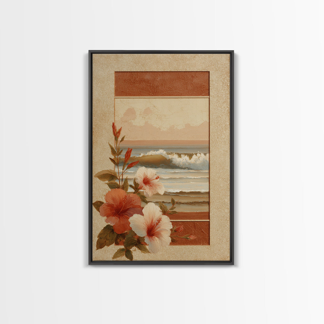 Sunset Surf Scene Canvas Print, Tropical Art, Digital Prints, Living Room Decor, Tropic 454, Set of Prints, Coastal Wall Art, TRO-2x3-54