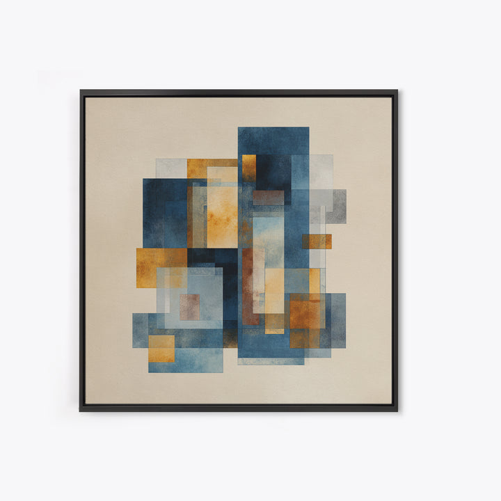 Brick Wall and Window Shadows as Geometry Canvas Print, Urban Art, Room Decor, Living Room Decor, Fine Art, Urban, Art Deco, URB-1x1-77