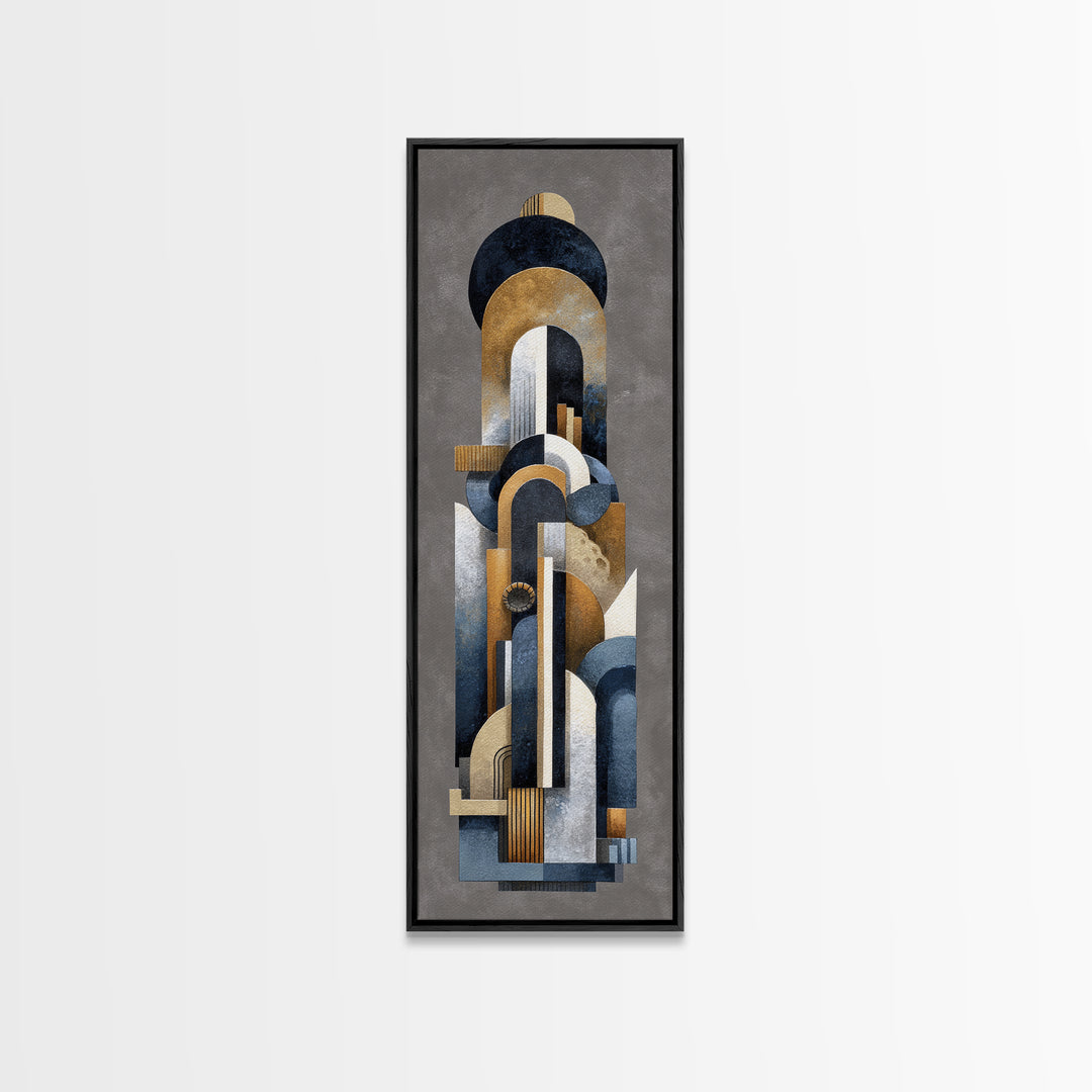 Old Theater Marquee Shapes Without Text Canvas Print, Urban Art, Textured Wall Art, Living Room Decor, Fine Art, Urban, URB-1x3-33