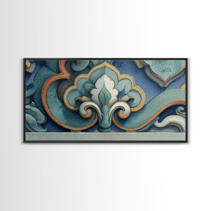 Old Theater Marquee Shapes Without Text Canvas Print, Urban Art, Contemporary Art, Living Room Decor, Abstract Art, Urban, URB-2x1-17