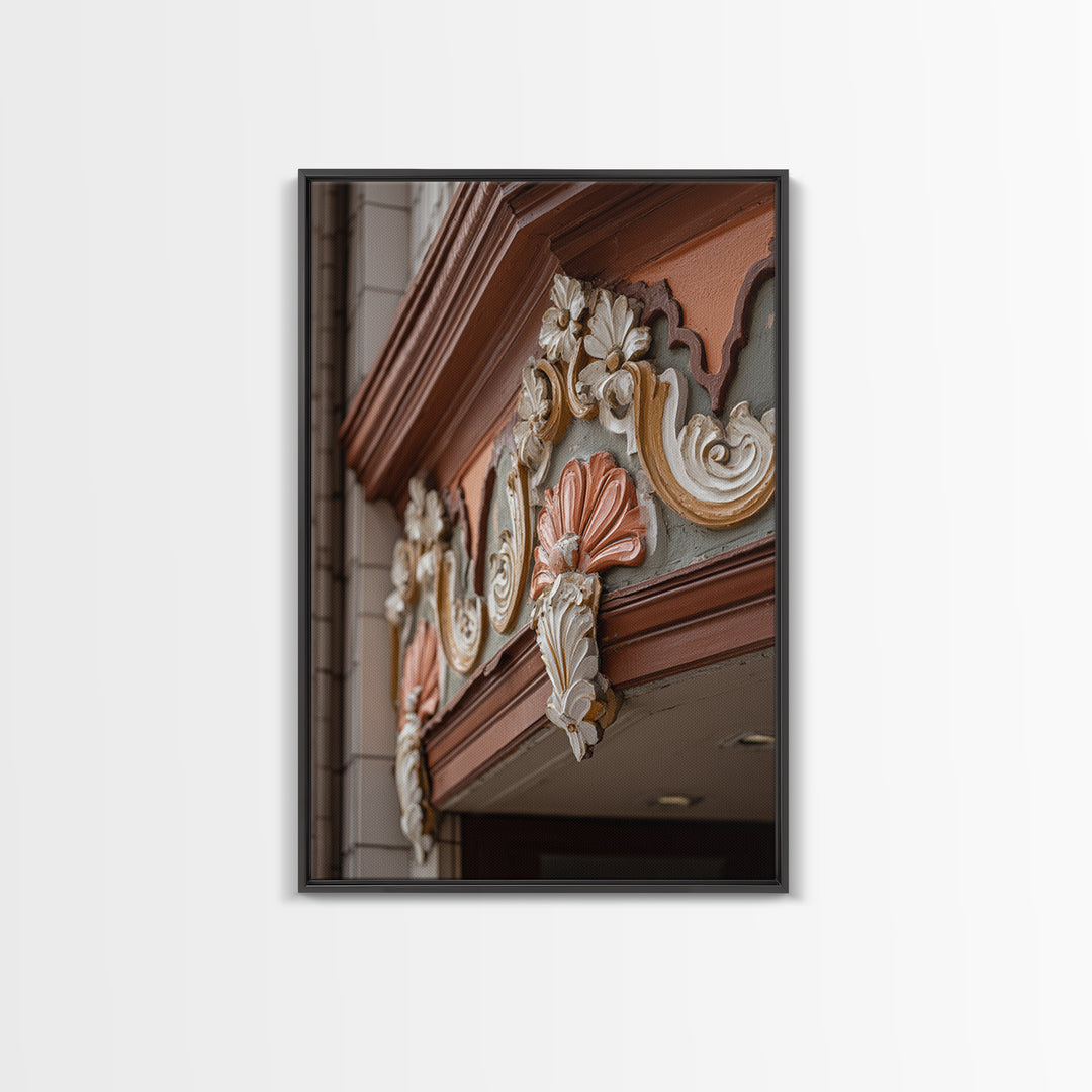 Old Theater Marquee Shapes Without Text Canvas Print, Urban Art, Living Room Decor, Abstract Art, Urban, Printable Art, URB-2x3-29