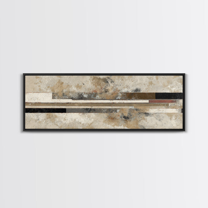 Abstract Subway Map Lines Without Labels Framed Canvas Print, Urban Art, Living Room Decor, Abstract Art, Urban, URB-3x1-68