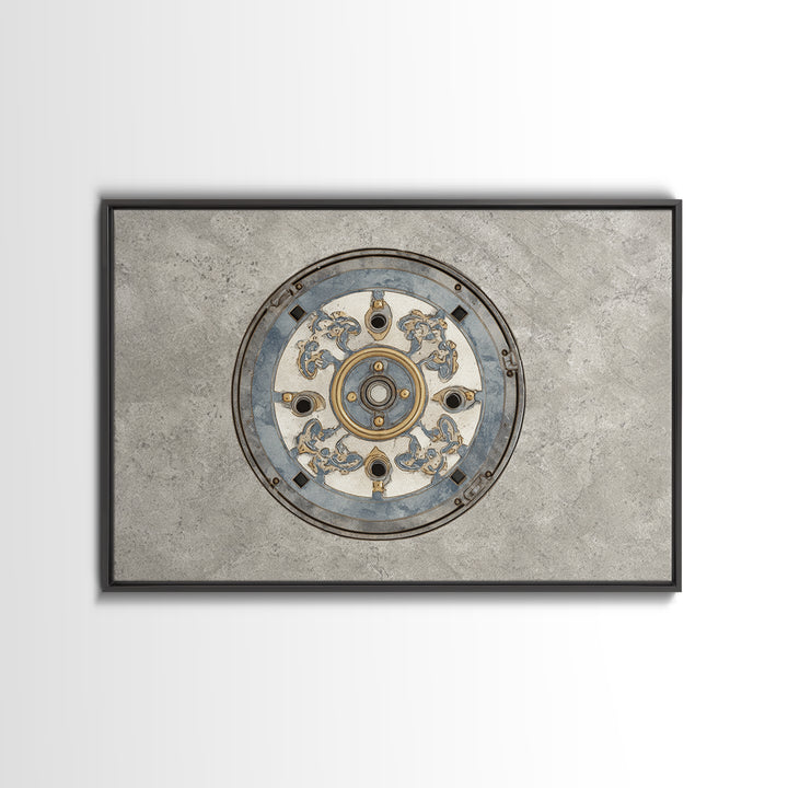 Open Manhole Steam Canvas Print, Urban Art, Modern Art, Living Room Decor, Urban, Gay Art, Gallery Decor, Neutral Decor, URB-3x2-21