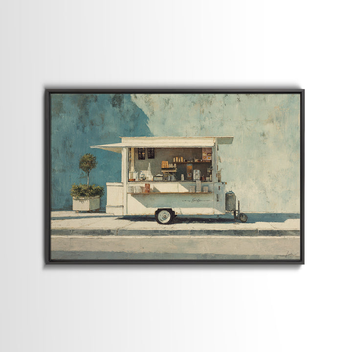 Street Food Cart Still Life Without Signage Canvas Print, Urban Art, Printable Art, Living Room Decor, Fine Art, Urban, URB-3x2-3