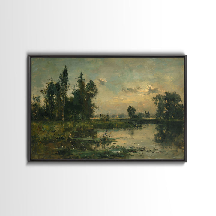 Slightly Scorched Landscape Painting Print | Framed Wall Art Or Metal Print | Home Decor | 40x60 Art | Huge Art | Living Room Decor