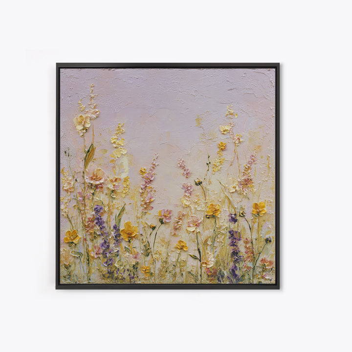 Impressionist Meadow of Wildflowers Canvas Print, Wall Art, Gallery Decor, Living Room Decor, Fine Art, Home Decor, WAL-1x1-17